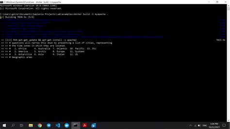 Docker RUN apt.